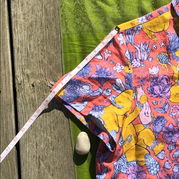 Print All Over Me XXXL 100% Linen Shirt Dress - Picture 10 of 13